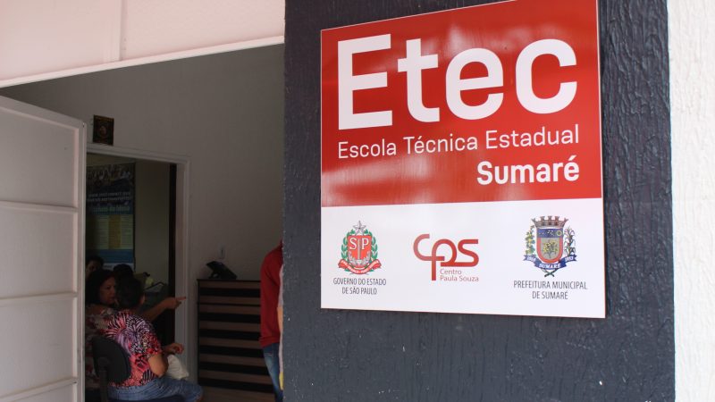 ETEC Sumaré está com inscrições abertas para vestibulinho 2021