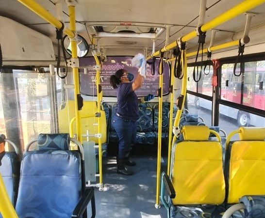 No combate à Covid-19, Sumaré reforça rotina de desinfecção do transporte coletivo