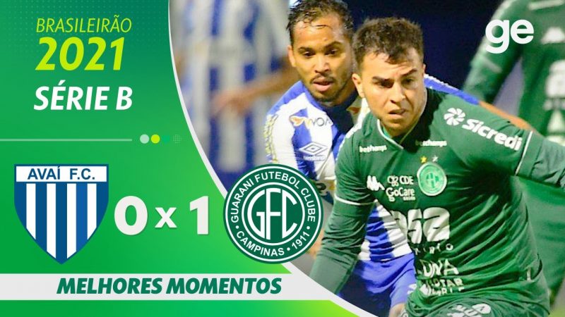 AVAÍ 0 X 1 GUARANI | MELHORES MOMENTOS | 17ª RODADA BRASILEIRÃO SÉRIE B 2021 | ge.globo