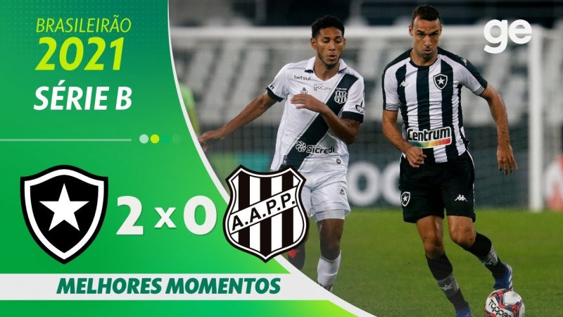 BOTAFOGO 2 x 0 PONTE PRETA | MELHORES MOMENTOS | 16ª RODADA BRASILEIRÃO SÉRIE B 2021 | ge.globo