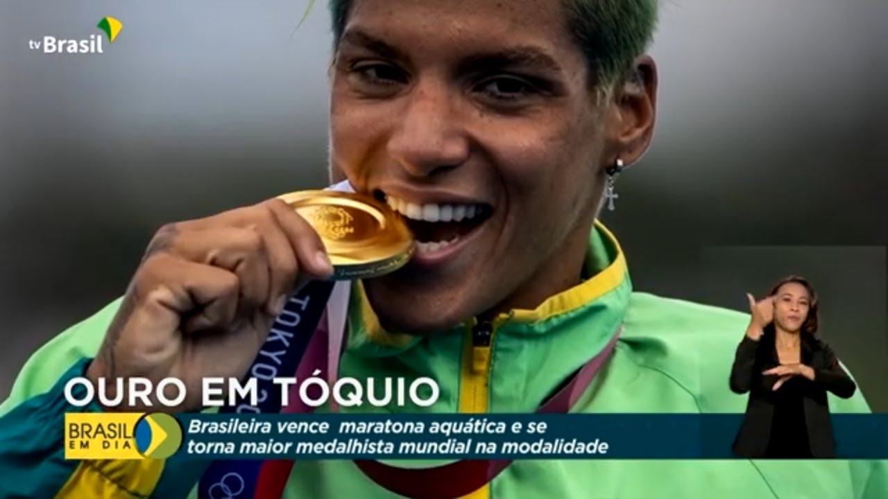 Brasileira vence maratona aquática