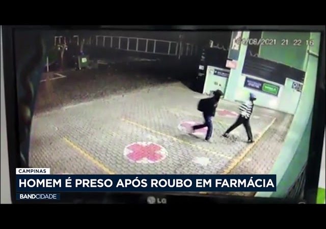 Campinas: homem é preso após roubo em farmácia