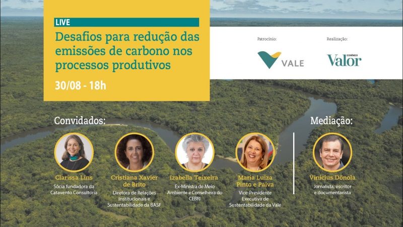 Desafios para  redução das emissões de carbono nos processos produtivos