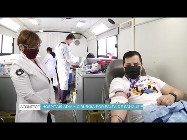 Hospitais adiam cirurgia por falta de sangue