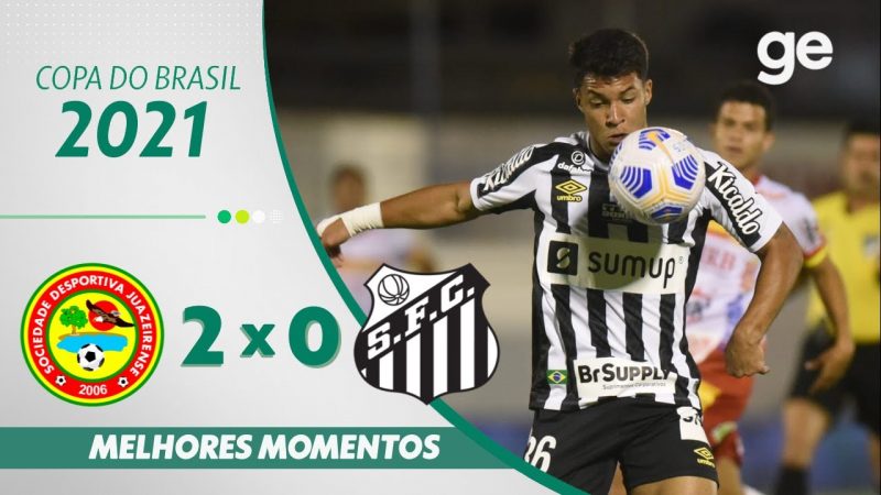 JUAZEIRENSE 2 X 0 SANTOS l MELHORES MOMENTOS l OITAVAS DA COPA DO BRASIL 2021 l ge.globo
