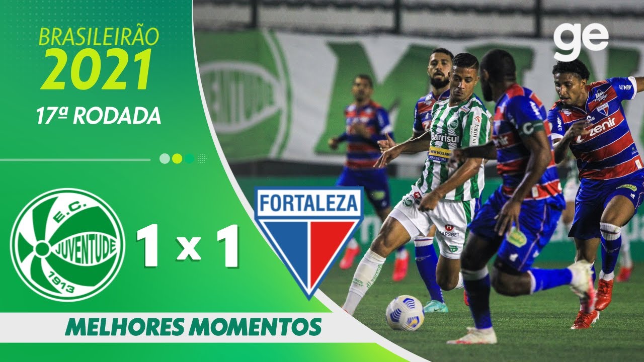 JUVENTUDE 1 X 1 FORTALEZA | MELHORES MOMENTOS | 17ª RODADA BRASILEIRÃO 2021 | ge.globo
