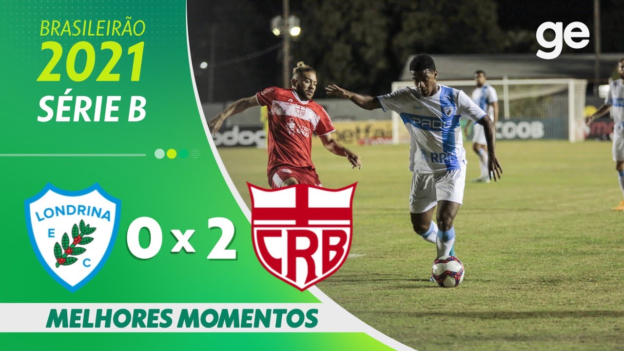 LONDRINA 0 X 2 CRB l MELHORES MOMENTOS l 16ª RODADA BRASILEIRÃO SÉRIE B 2021 l ge.globo