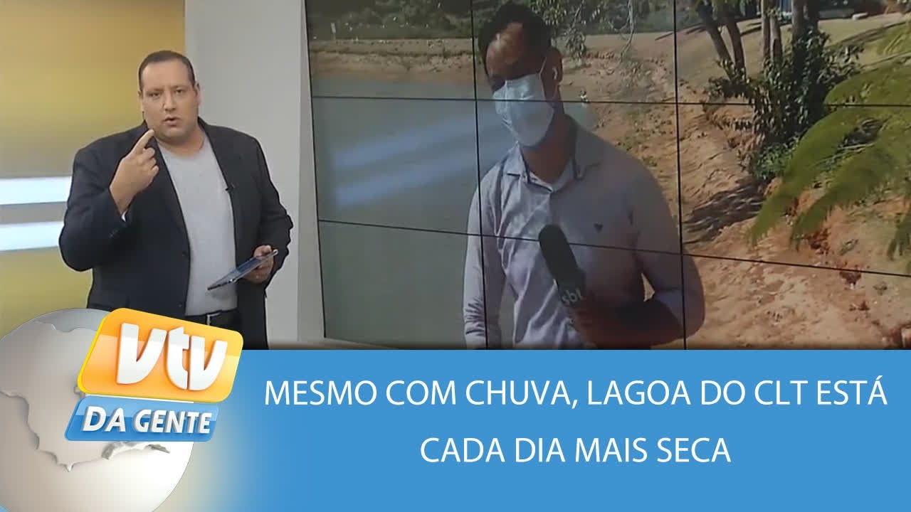 Mesmo com chuva, lagoa do CLT está cada dia mais seca