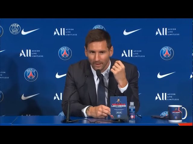 “O Neymar FEZ MUITO para que eu escolhesse o PSG!”, diz Messi em apresentação