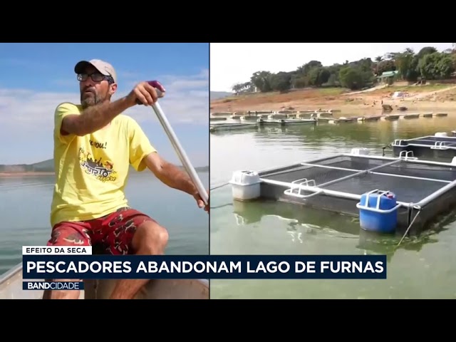 Prejuízo na Economia: seca prejudica pesca no Lago de Furnas