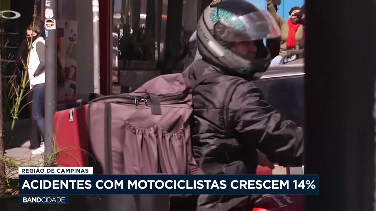 Região de Campinas: acidentes com motociclista crescem 14%