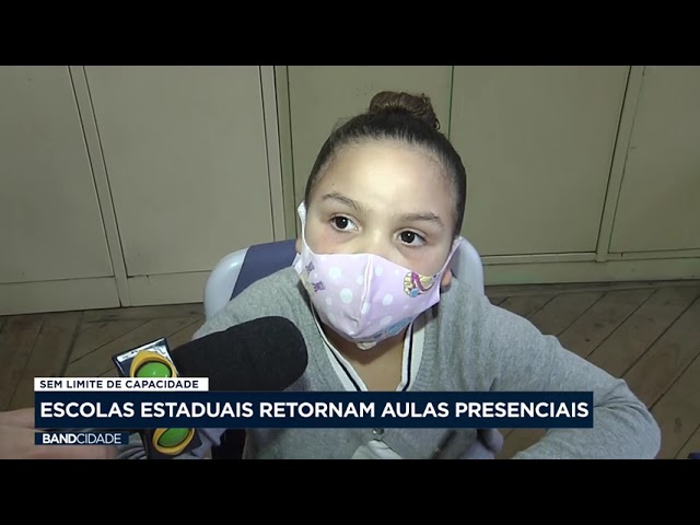 Sem limite de capacidade: escolas estaduais retornam aulas presenciais