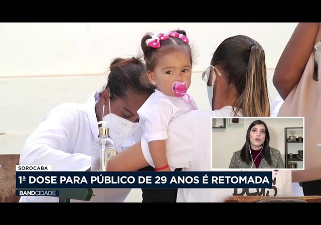 Sorocaba: 1º dose para público de 29 anos é retomada