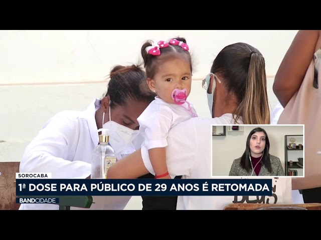 Sorocaba: 1º dose para público de 29 anos é retomada