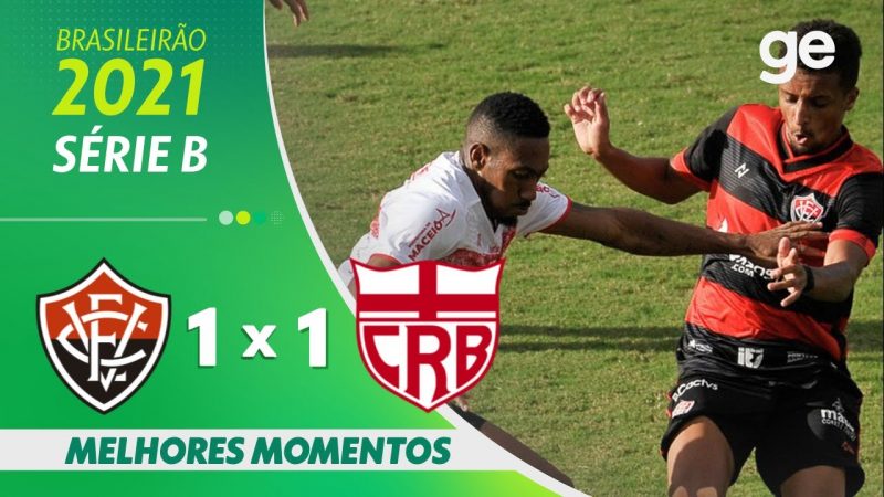 VITÓRIA 1 X 1 CRB | MELHORES MOMENTOS | 18ª RODADA BRASILEIRÃO SÉRIE B | ge.globo