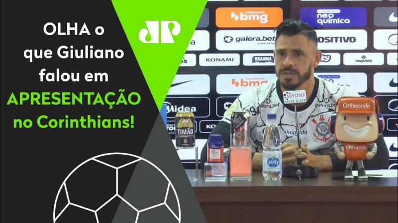“Vocês da IMPRENSA poderiam…” Giuliano SURPREENDE em apresentação no Corinthians!