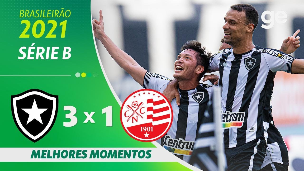 BOTAFOGO 3 X 1 NÁUTICO | MELHORES MOMENTOS | 24 ª RODADA SÉRIE B 2021 | ge.globo