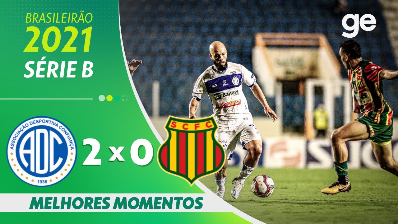 CONFIANÇA 2 X 0 SAMPAIO CORRÊA l MELHORES MOMENTOS l 24ª RODADA SÉRIE B l ge.globo
