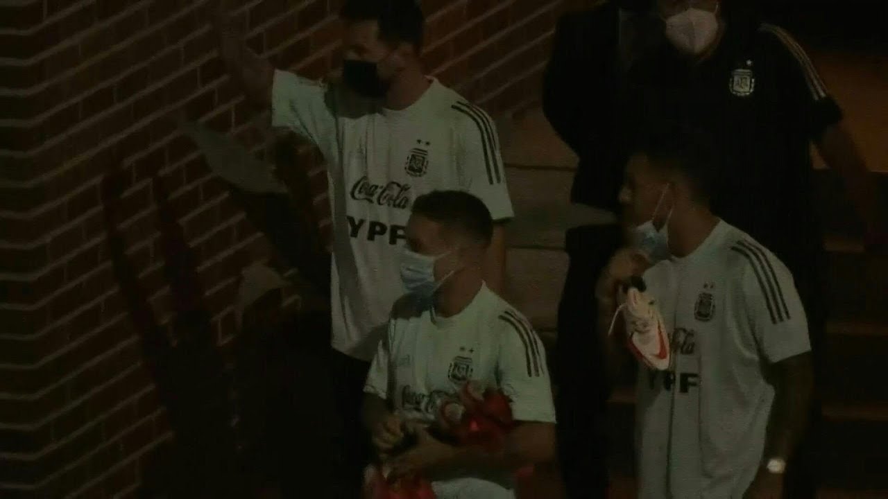 Multidão para ver Messi | AFP