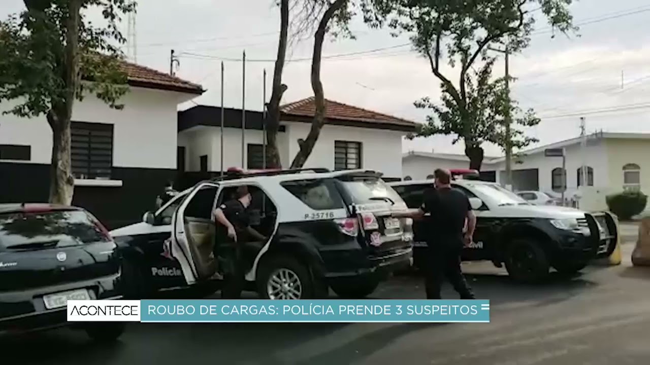 Roubo de cargas: polícia prende 3 suspeitos