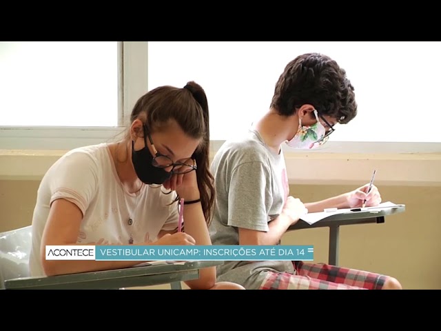 Vestibular Unicamp: inscrições até dia 14
