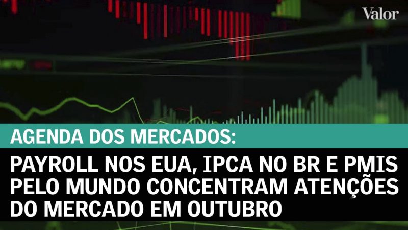 Payroll nos EUA, IPCA no BR e PMIs pelo mundo concentram atenções do mercado em outubro