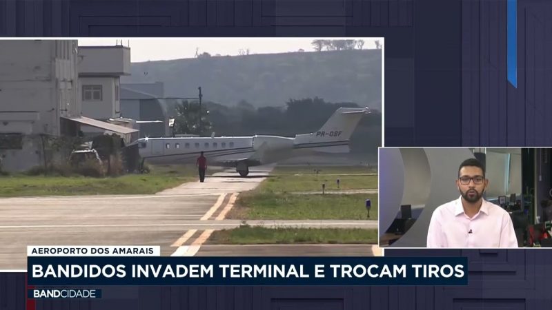 Aeroporto do Amarais: bandidos invadem terminal e trocam tiros