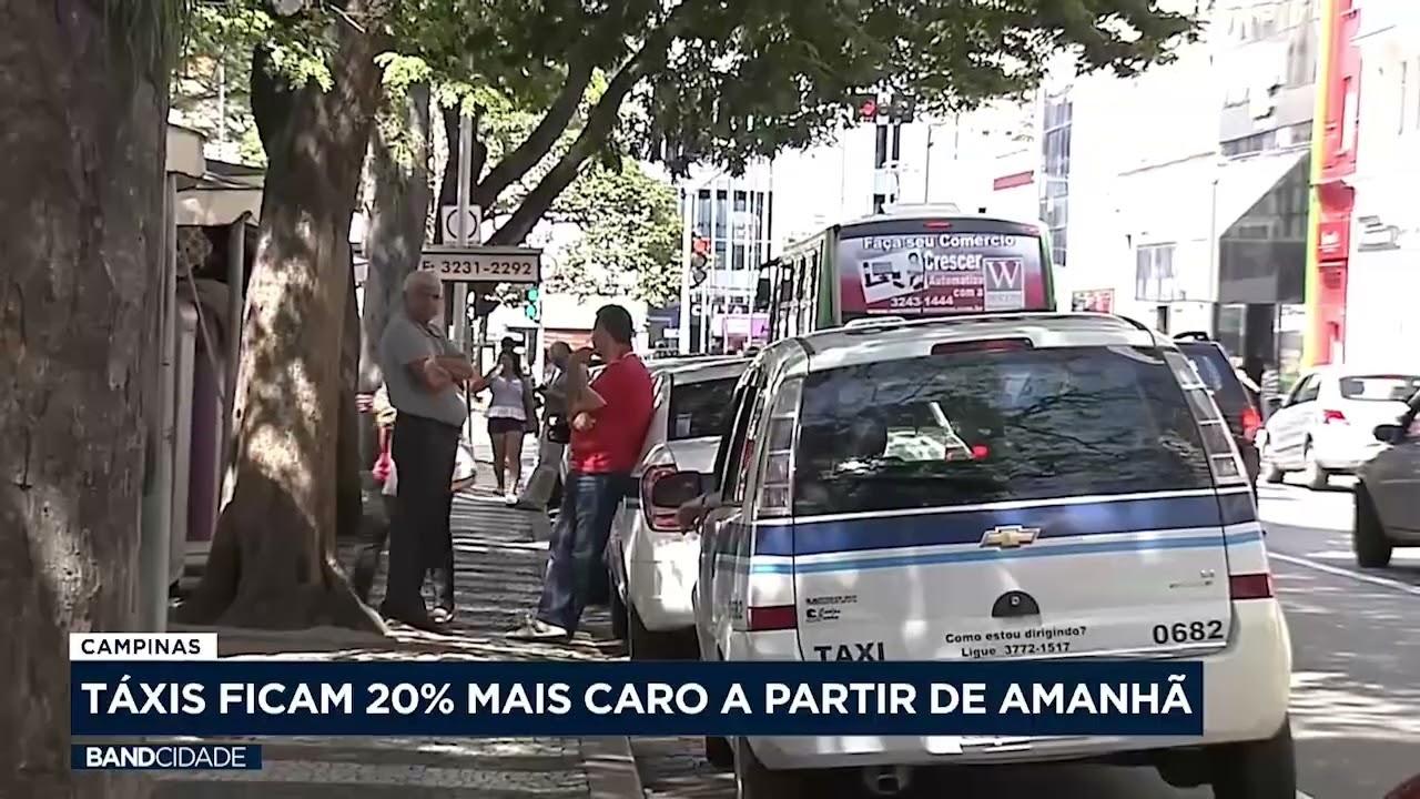 Serviço de táxi fica 20% mais caro em Campinas