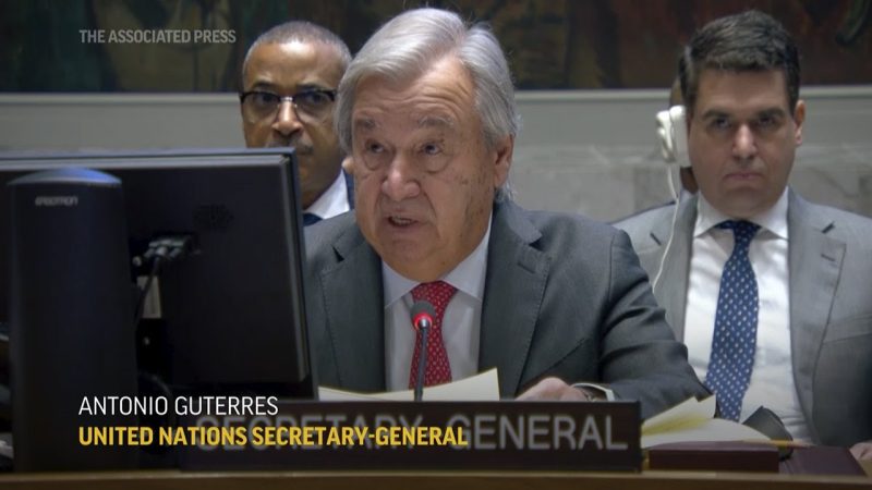 Secretário-geral da ONU, António Guterres, condena ações israelenses na Faixa de Gaza