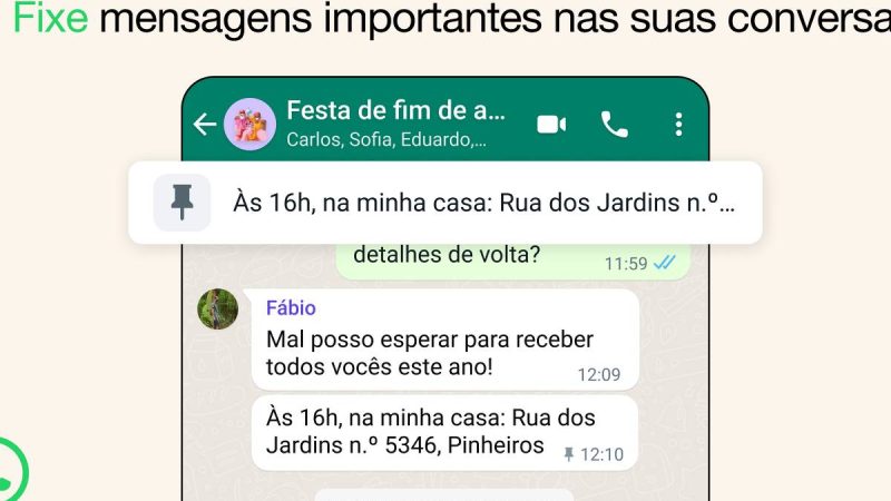 WhatsApp agora permite fixar mensagem; veja como fazer – 12/12/2023 – Tec