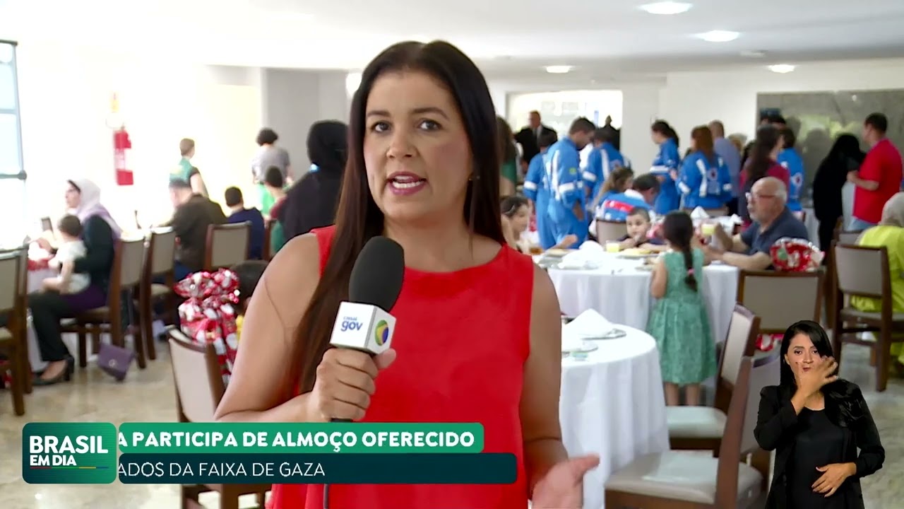 LULA ALMOÇA COM REPATRIADOS DA FAIXA DE GAZA