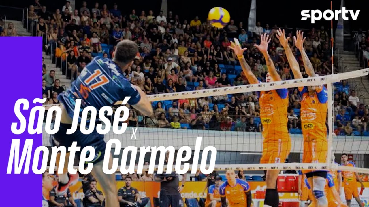 SÃO JOSÉ 3 X 1 MONTE CARMELO | MELHORES MOMENTOS | SUPERLIGA MASCULINA DE VÔLEI | sportv