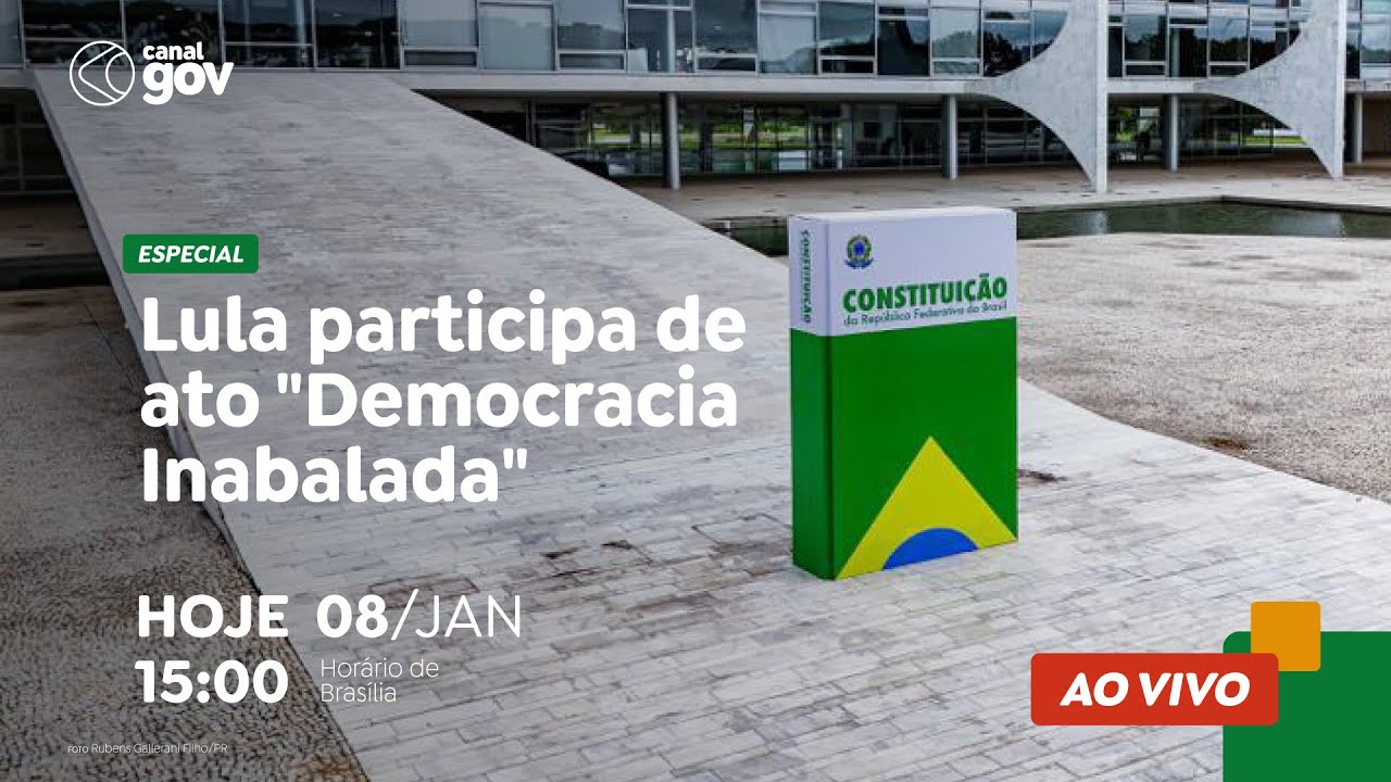 🔴 Lula participa de ato “Democracia Inabalada”