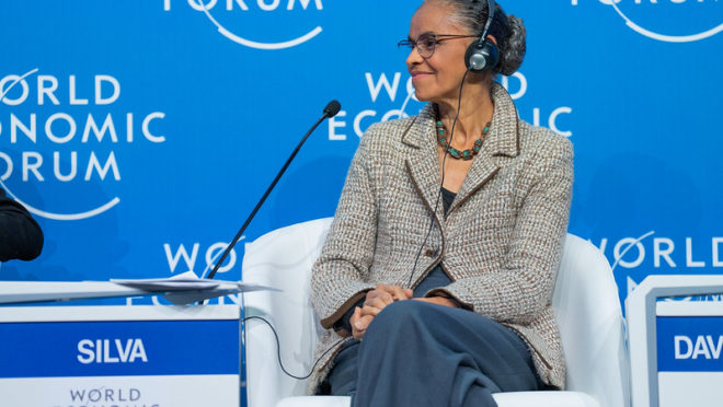 Ministros defendem transição energética em Davos; Marina se reúne com Bill Gates