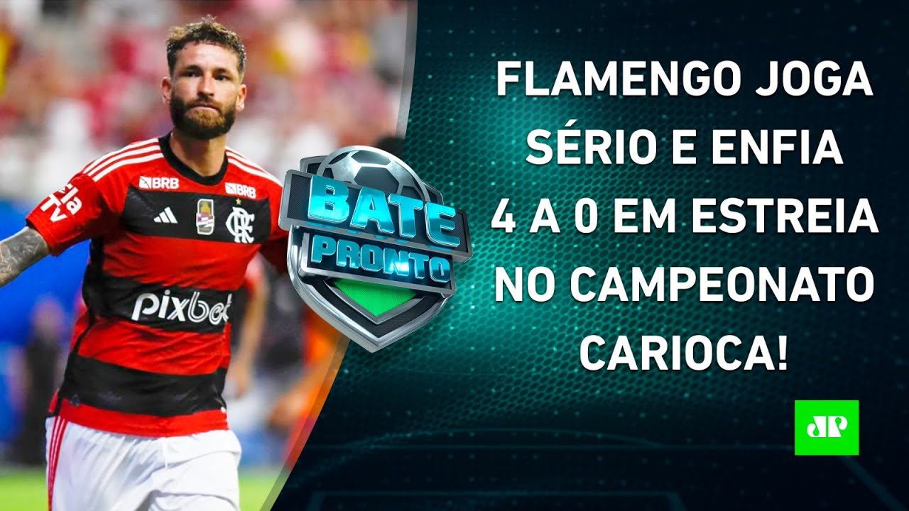 ANIMADOR? Flamengo JOGA BEM e GOLEIA na ESTREIA em 2024! | BATE PRONTO – 18/01/23