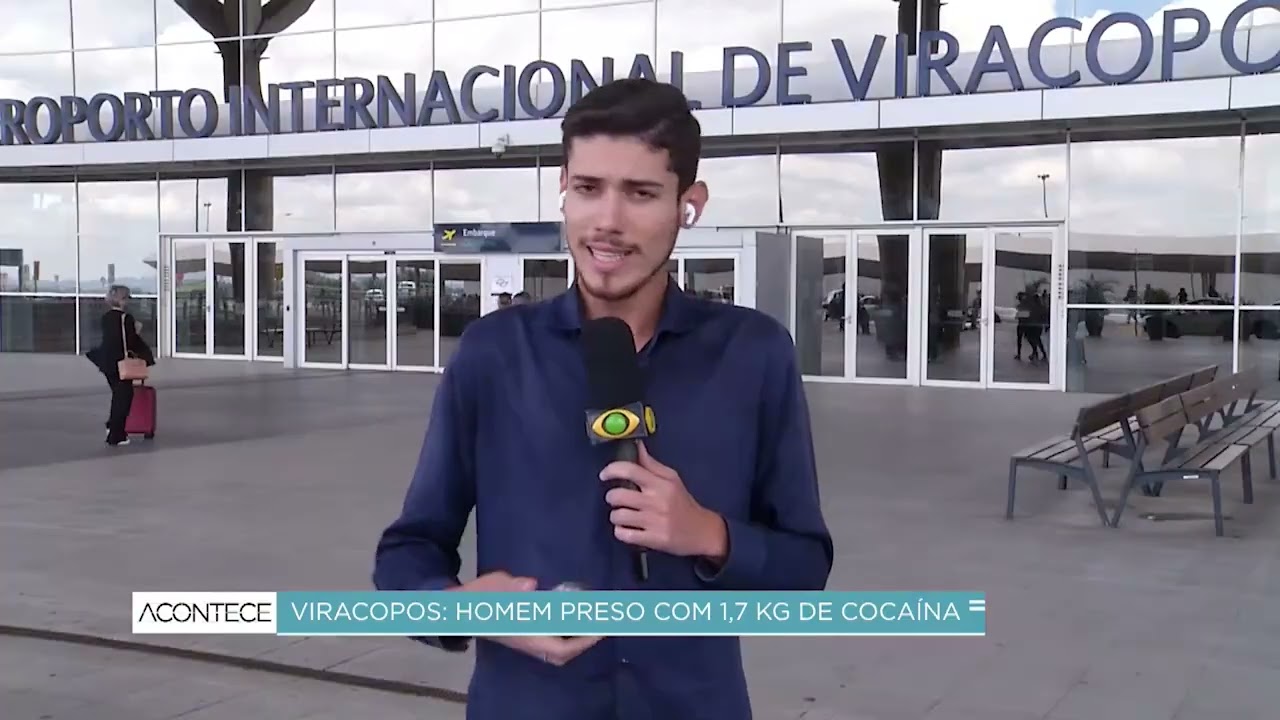 Colombiano é preso ao tentar viajar de Campinas para França com 1,7 kg de cocaína