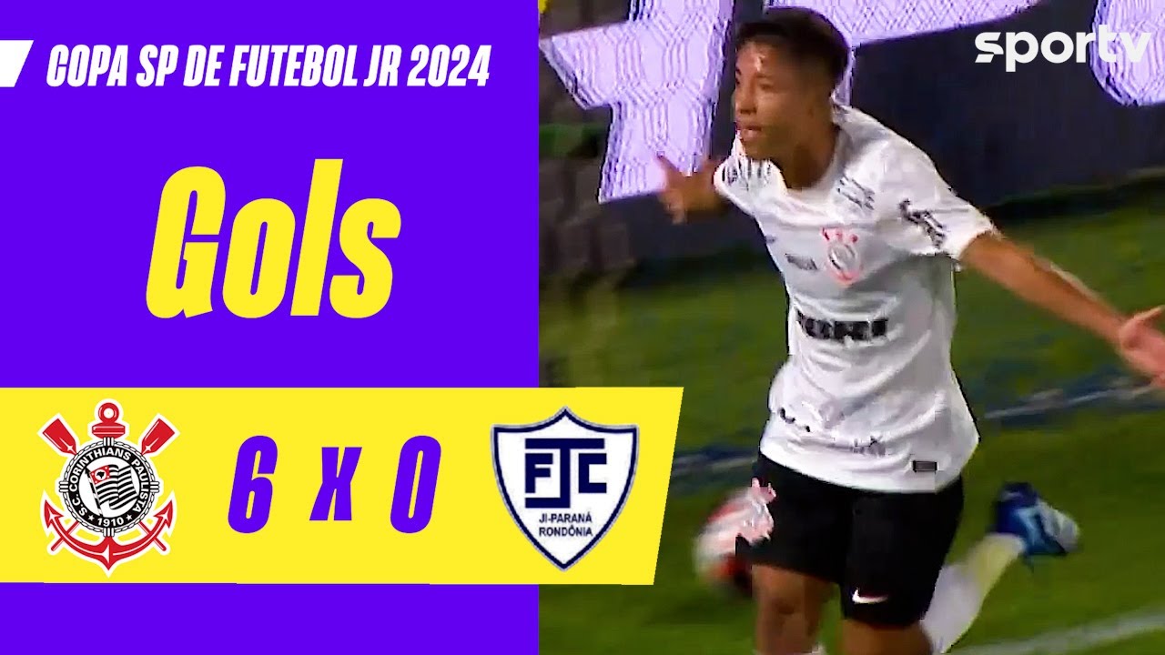 CORINTHIANS 6 X 0 JI-PARANÁ | GOLS | COPA SÃO PAULO DE FUTEBOL JR 2024 | sportv