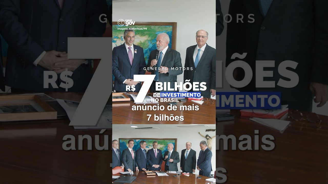 GENERAL MOTORS INVESTIRÁ R$7 BILHÕES NO PAÍS