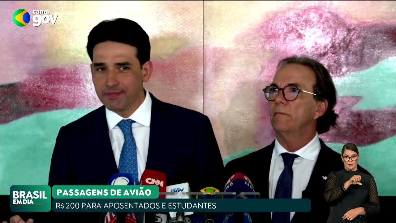 GOVERNO ANUNCIA PASSAGENS AÉREAS A R$ 200 PARA APOSENTADOS E ESTUDANTES