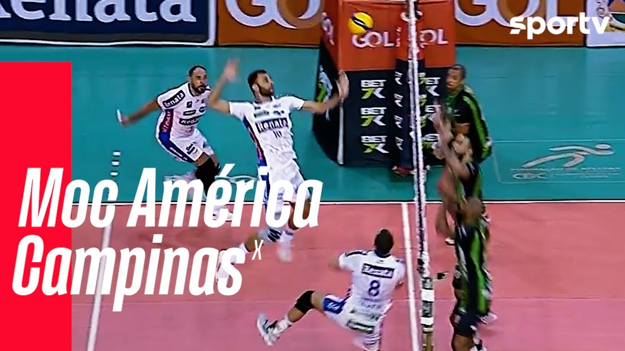 MOC AMÉRICA 2 X 3  CAMPINAS | MELHORES MOMENTOS | SUPERLIGA MASCULINA DE VÔLEI | sportv