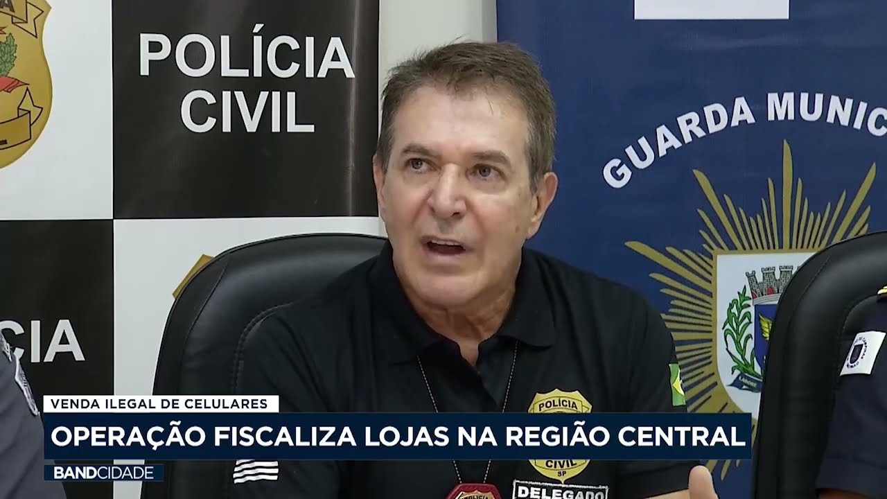 Operação contra venda ilegal de celulares fiscaliza lojas na região central de Campinas