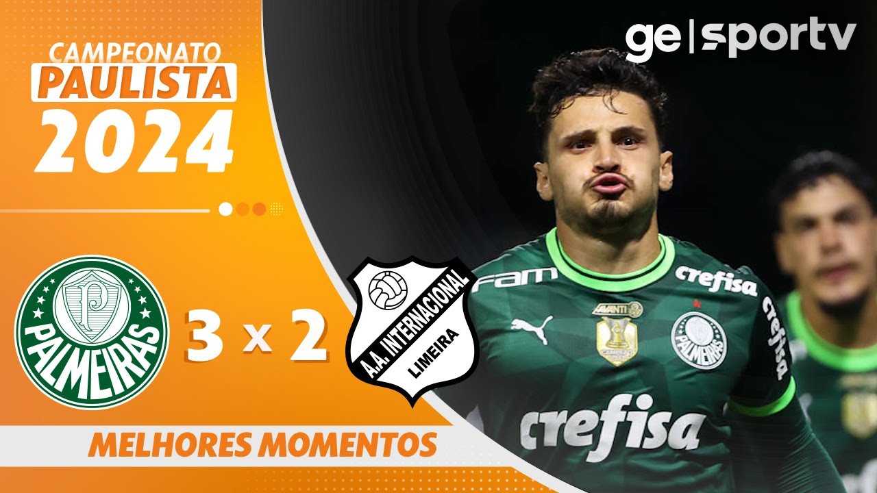 PALMEIRAS 3 X 2 INTER DE LIMEIRA  | MELHORES MOMENTOS | CAMPEONATO PAULISTA 2024 | ge.globo