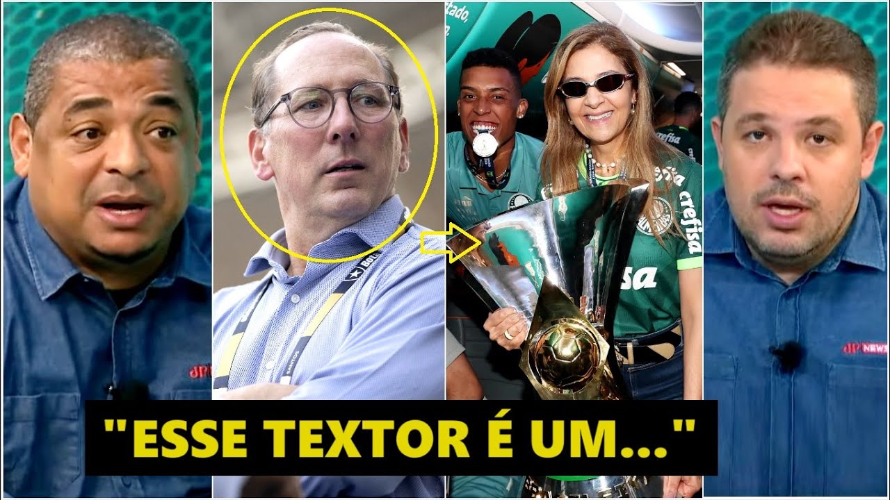 POLÊMICA! Dono do Botafogo VOLTA A ATACAR o Palmeiras e é DETONADO: “ESSE TEXTOR É UM…”