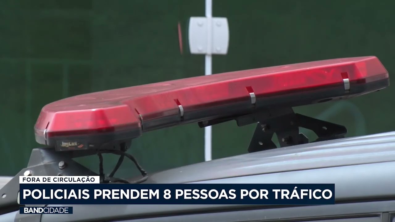 Policiais prendem 8 pessoas por tráfico de drogas em Sorocaba