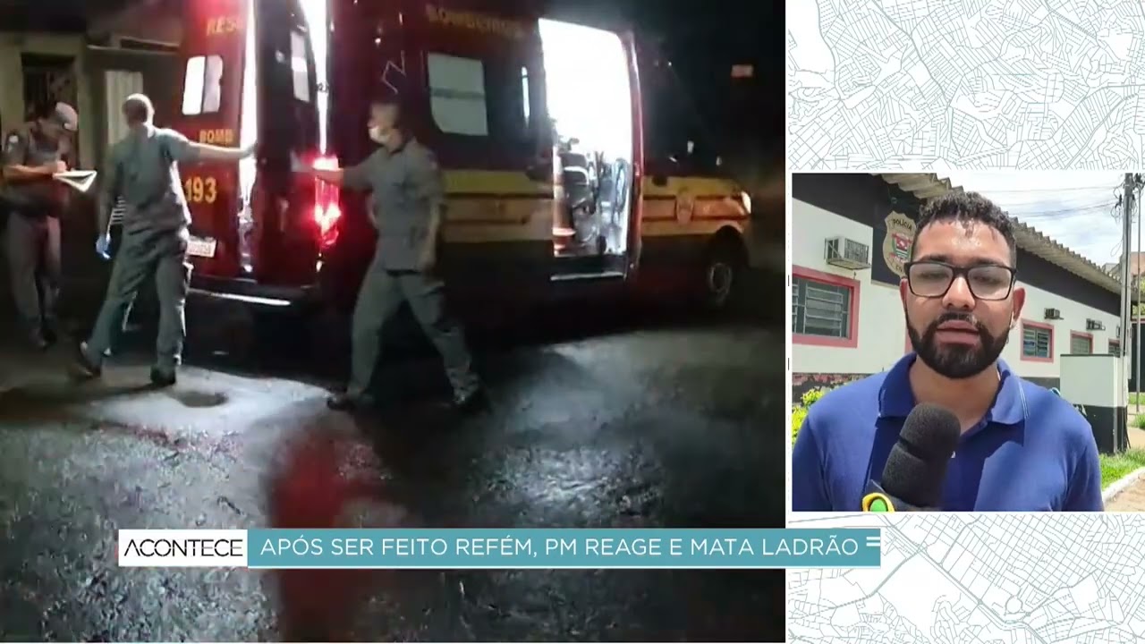 Policial militar reage a assalto à própria casa e mata um dos assaltante