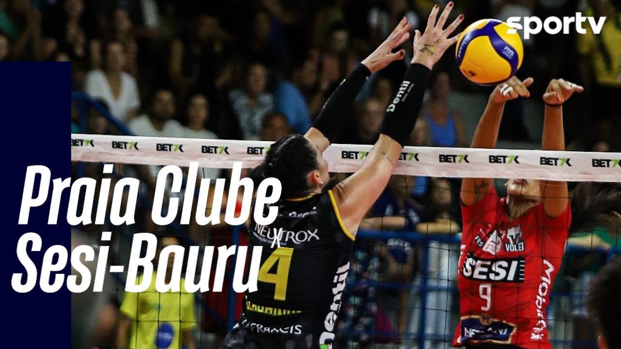 PRAIA CLUBE 3 X 2 SESI-BAURU | MELHORES MOMENTOS | COPA DO BRASIL FEMININA DE VÔLEI | sportv