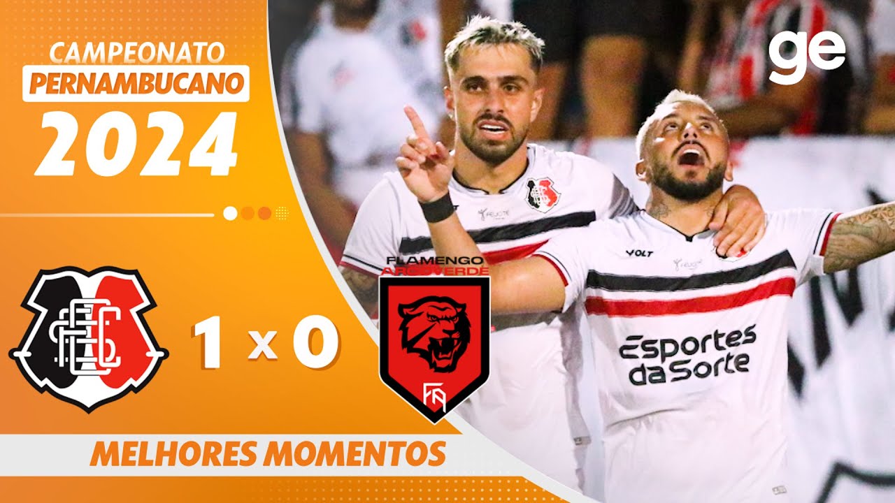 SANTA CRUZ 1 X 0 FLAMENGO-PE | MELHORES MOMENTOS | CAMPEONATO PERNAMBUCANO 2024 | ge.globo