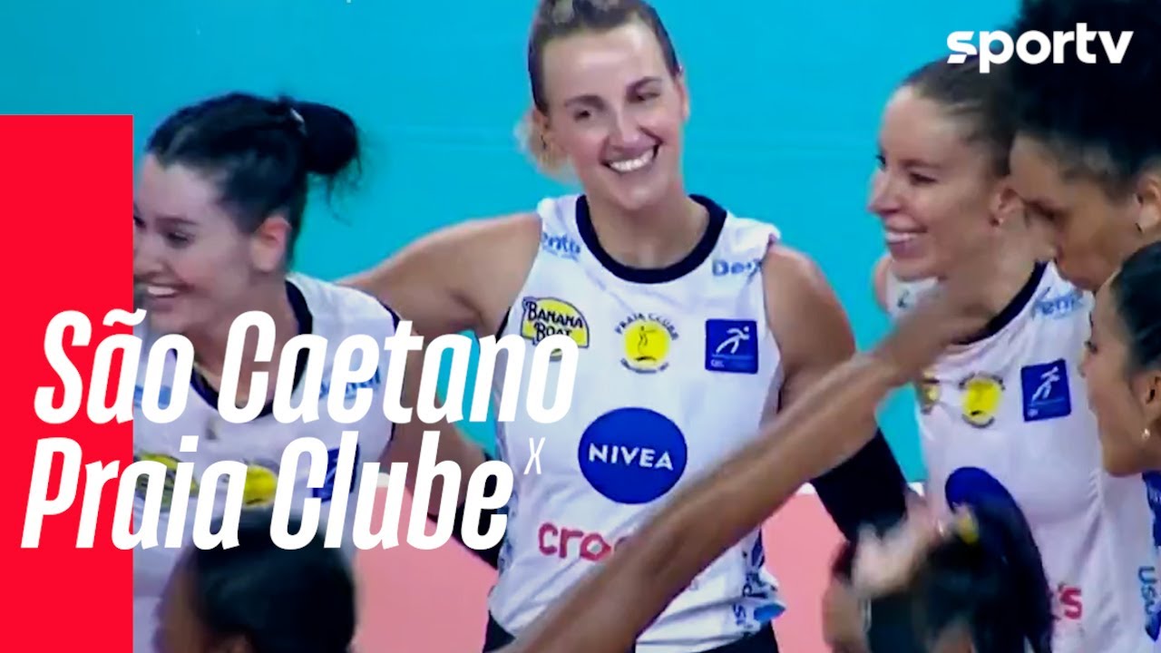 SÃO CAETANO 0 X 3 PRAIA CLUBE | MELHORES MOMENTOS | SUPERLIGA FEMININA DE VÔLEI | sportv