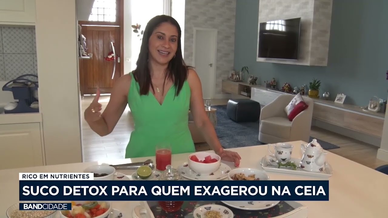 Suco detox para quem exagerou na ceia