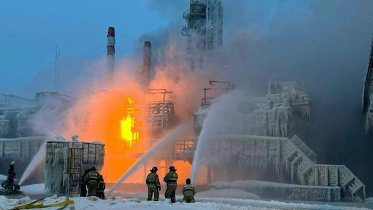 Usina de gás natural pega fogo na Rússia | AFP